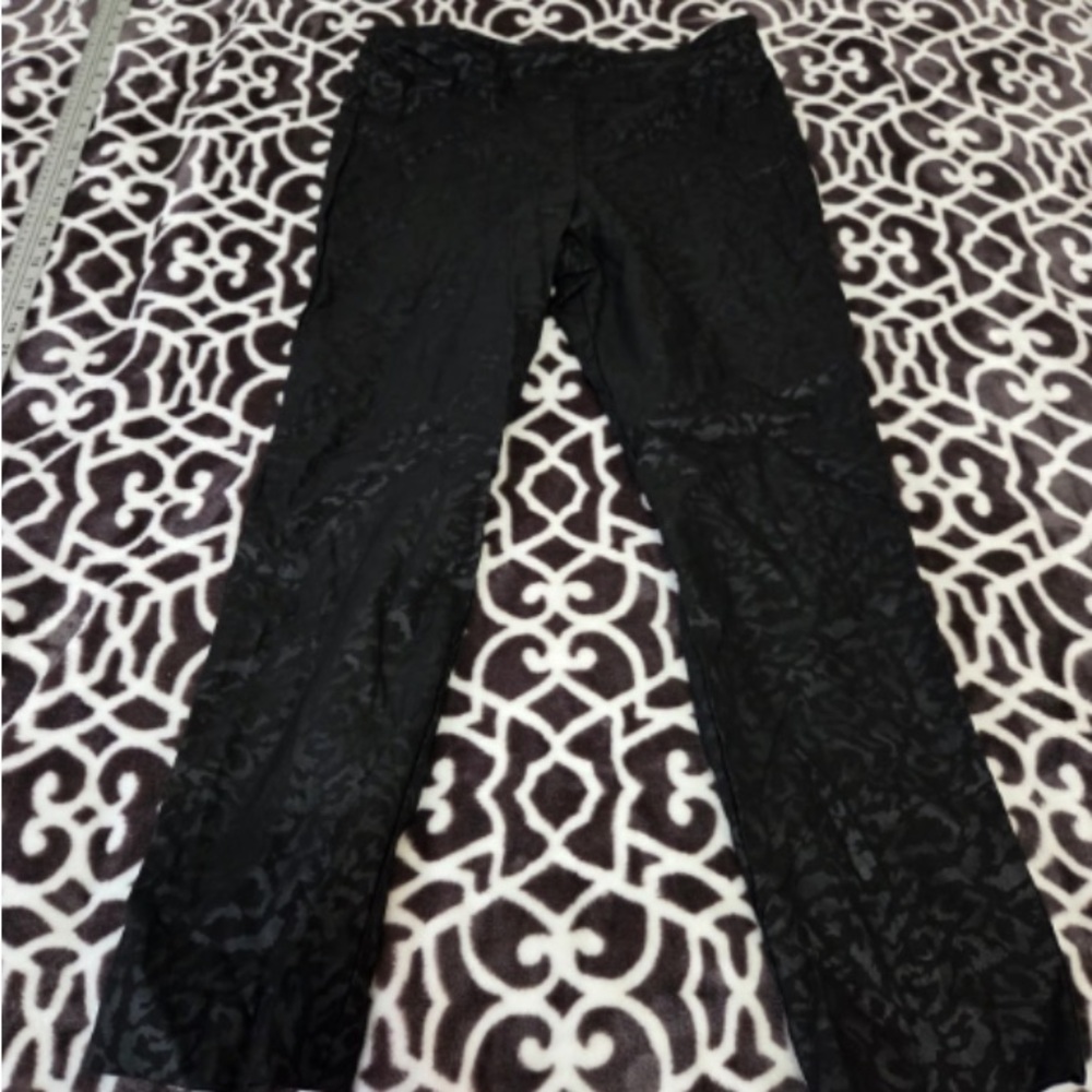 Krazy Larry black pants women’s pattern size 14 designer clothing